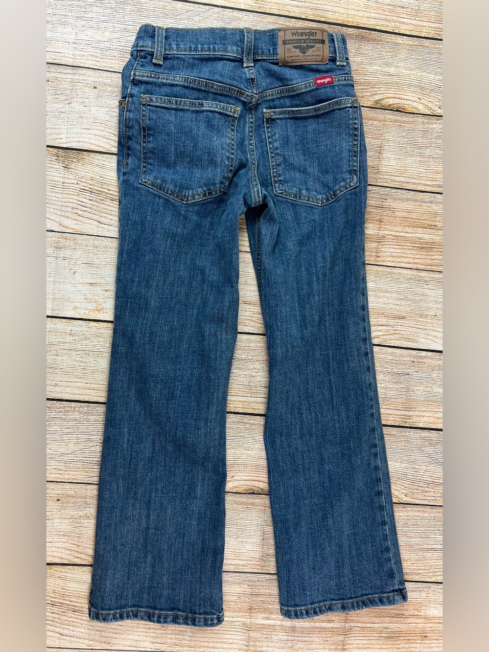 Wrangler Classic Boot Denim Blue Jeans Boys Size 10 Slim
